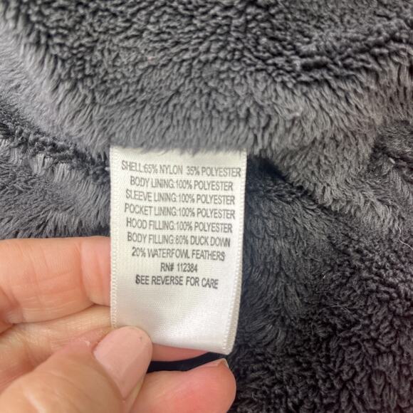 Calvin Klein Down Lined Puffer Jacket Hooded Women's Medium Red - Picture 4 of 16